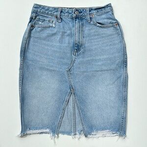 Abercrombie women’s mid length denim skirt​​​​‎ casual